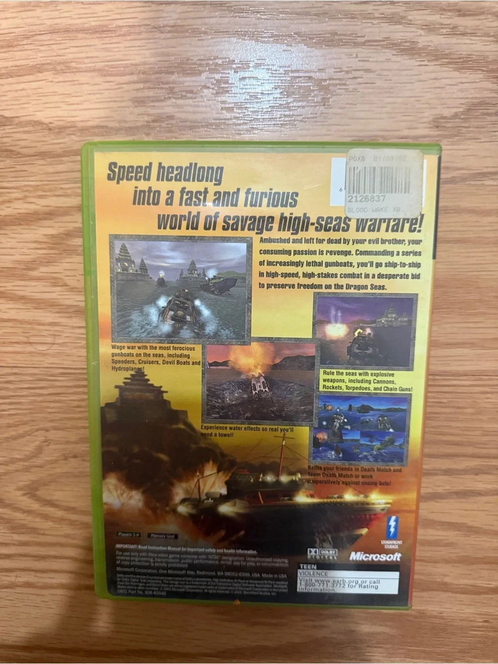 Xbox BloodWake (Green Case) - High-Speed Boat Combat Game
